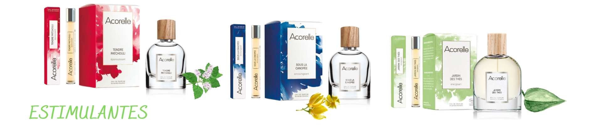 Olfatoterapia perfumes Bio estimulantes Acorelle